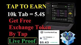 Tab To Earn || How to Get free CV token | CV Token telegram bot | CV Token  Airdrop || #CVTOKEN