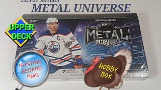 CONNOR BEDARD OR COLD TURKEY ON THANKSGIVING?  2023-24 SKYBOX METAL UNIVERSE HOCKEY HOBBY BOX BREAK