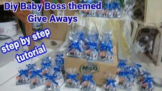 Diy Baby Boss themed give away | step by step tutorial