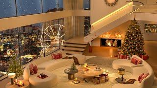 Snowy Nights & Smooth Jazz 2025  Ultra 4K Penthouse Lounge for Winter Magic