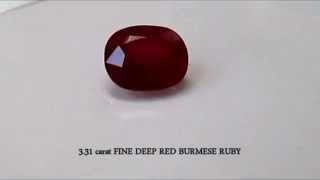 3.31 carat Fine deep Red Burmese Natural Ruby (0129 15122)