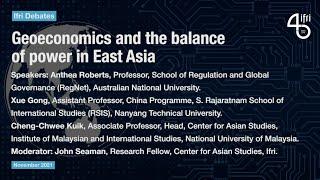 Geoeconomics and the balance of power in East Asia