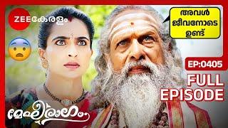 മേഘ്ന ജീവനോടെയുണ്ടെന്ന് അരുണിമ അറിയുന്നു-Megharagam | Full Ep - 405 | Zee Keralam