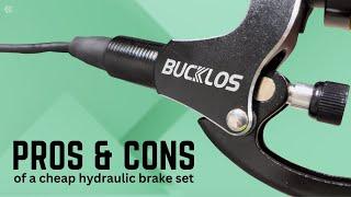 CHEAP Bucklos MT200 Hydraulic Brakes - Are they worth it? PROS & CONS | Alternative Cable Routing