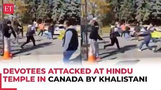 Khalistani extremists attack devotees in Canada’s Hindu Sabha temple, Trudeau Condemns