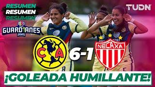 Resumen y goles | América 6-1 Necaxa | Guard1anes 2020 Liga Mx Femenil - J4 | TUDN