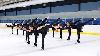 "Love is Blindness" Les Supremes Senior practices their 2024 Synchronized Skating Short Program