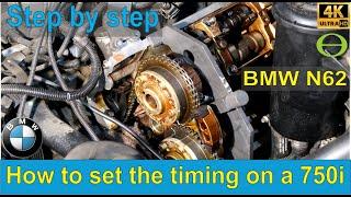 How to do the timing on a BMW N62 engine - step by step