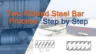 How to make Double rib steel rebar with the cold-rolled machine | Watch this video | RKM Machine