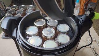 Pressure Canning in our new digital canner. I Love This Thing!