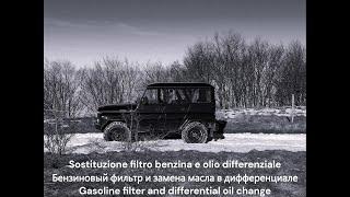 UAZ Hunter, sostituzione filtro benzina e olio differenziale – Бензиновый фильтр и замена масла в ди