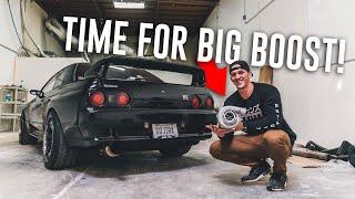 Skyline R32 GTR Gets BIG SINGLE TURBO!