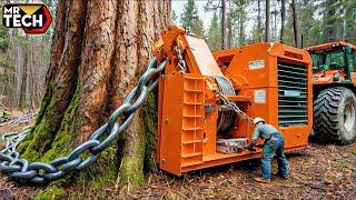 Extreme Dangerous Fastest Big Chainsaw Cutting Tree Machines | Monster Stump Removal Excavator #10