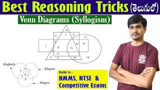 Venn Diagrams Part - 2 (Syllogism) I Best Reasoning Tricks in Telugu I Ramesh Sir Maths Class I