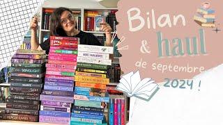 UN MUR DE LIVRES : voici mon bilan & haul pour le mois de septembre 2024 ! 