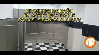 Fabrica de divisiones de baño en lamina de acero inoxidable en Bogotá Colombia