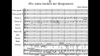 Johann Kuhnau - Cantata: Wie schön leuchtet der Morgenstern. {w/ score.}