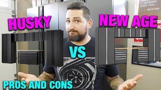 Husky heavy duty vs New Age pro garage cabinets. Which should you choose? Review