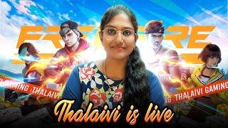 THALAIVI ON LIVE| TAMIL GIRL GAMER FACE CAM LIVE| FREE FIRE #freefire #live #tamilgirlgamer