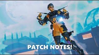 Apex legacy PATCH NOTES + VIDEO!