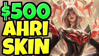 I got the $500 Faker Ahri skin