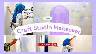 My Dream Craft Studio Makeover || Part 1 || Painting My Aesthetic Craft Room | Inspire With Naima