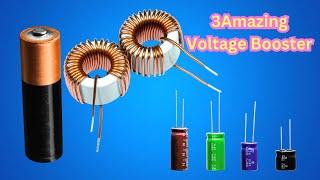 3 Amazing High Voltage Booster Circuit #voltagebooster