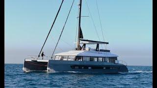 10 m BEAM CUSTOM ALU. SAILING CATAMARAN 21 m  For Sale Full walkthrough while sailing in OPEN SEA