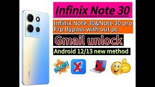 Infinix Note 30(x6833B)Frp bypass without Pc New Method