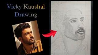 Drawing Vicky Kaushal //Complete outline // part 1