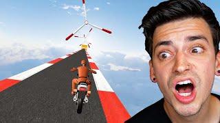 I drove on OBSTACLE COURSES IN THE SKY! (Sky Riders)