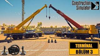 Construction Simulator 2022 Havalimanı Terminal Bölüm 3 - Ekiple Zemin Katın İnşasını Tamamlıyoruz