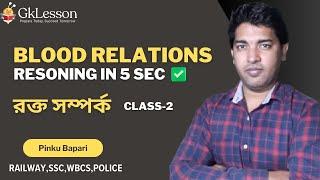 Blood Relation Reasoning in Minutes! | Best Tricks & Shortcuts || class-2