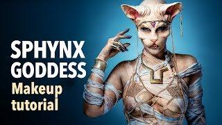 Sphynx goddess makeup tutorial