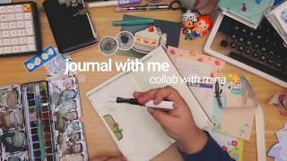 journal with me  traveler's notebook | Collab with @minapomelo