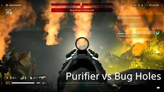 Purifier vs Bug Holes - HELLDIVERS 2