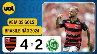 FLAMENGO 4 X 2 JUVENTUDE - BRASILEIRÃO 2024; VEJA OS GOLS