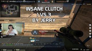 CS:GO - Insane Clutch 1 vs 3 By Jerry