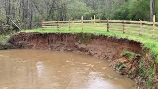 Part 6, Erosion of river bank, loss of land caused by negligent trespass by City of Milton.