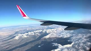 Leh Airport Landing from Plane window