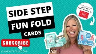  How to make Side Step Fun Fold Cards Series [Cards 1 & 2]