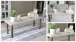 MUST WATCH DOLLAR TREE COFFEE TABLE DIY REAL WOOD STURDY