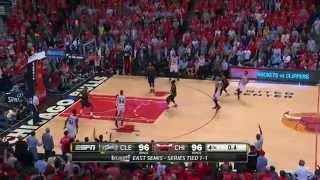 Derrick Rose Buzzer Beater Game Winning 3 Pointer Off The Glass vs Cavs!