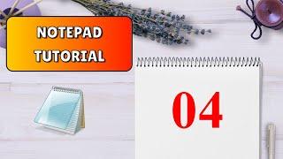 Edit Tab/Menu (Copy, Cut, Paste...) | Notepad Tutorial - 04