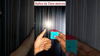 Solving Rubik's Cube in Two moves (by trick) || @RedKb || #shorts