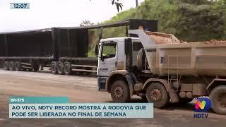 BR-376: ao vivo, NDTV Record mostra a rodovia que pode ser liberada no final de semana