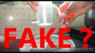 Free Energy Continuous water flow fake or real