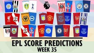 Premier League Predictions: 2020/21 (Week 35)