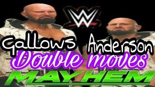 Wwe mayhem -Double tag team moves/Karl anderson and luke gallows/new feature