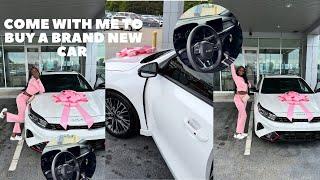 COME WITH ME BUY A BRAND NEW CAR| kia 2024| VLOG| buying process, down payment, +MORE